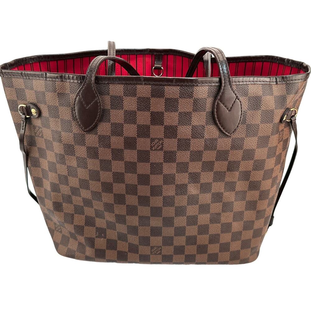💎✨BEAUTIFUL✨💎Authentic Louis Vuitton Neverfull MM Damier Ebene Canvas Tote Bag - Picture 4 of 11